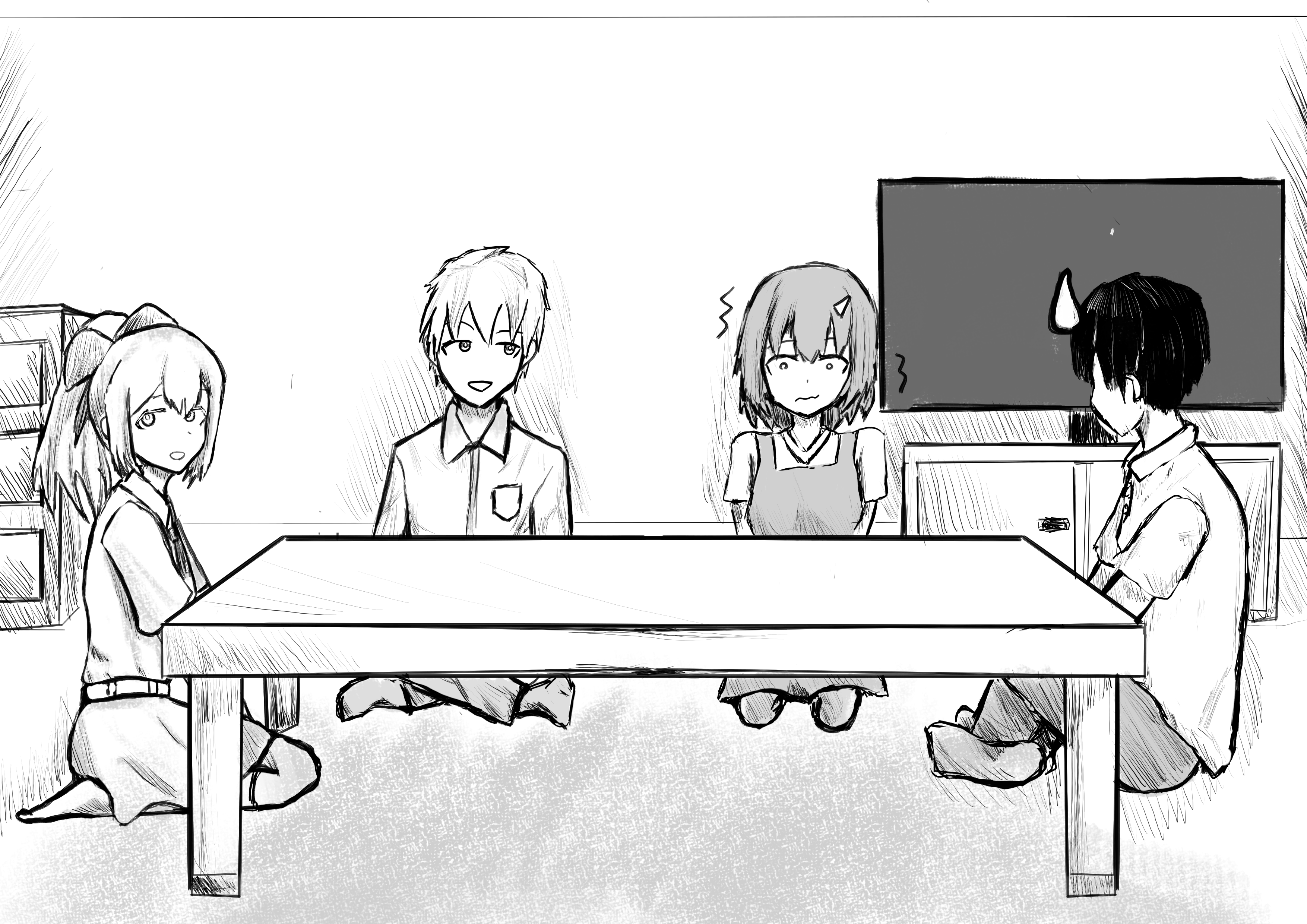 Skewed Gender Ratio Chapter 45 Illustration – Group work